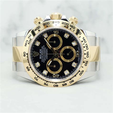 rolex daytona half gold